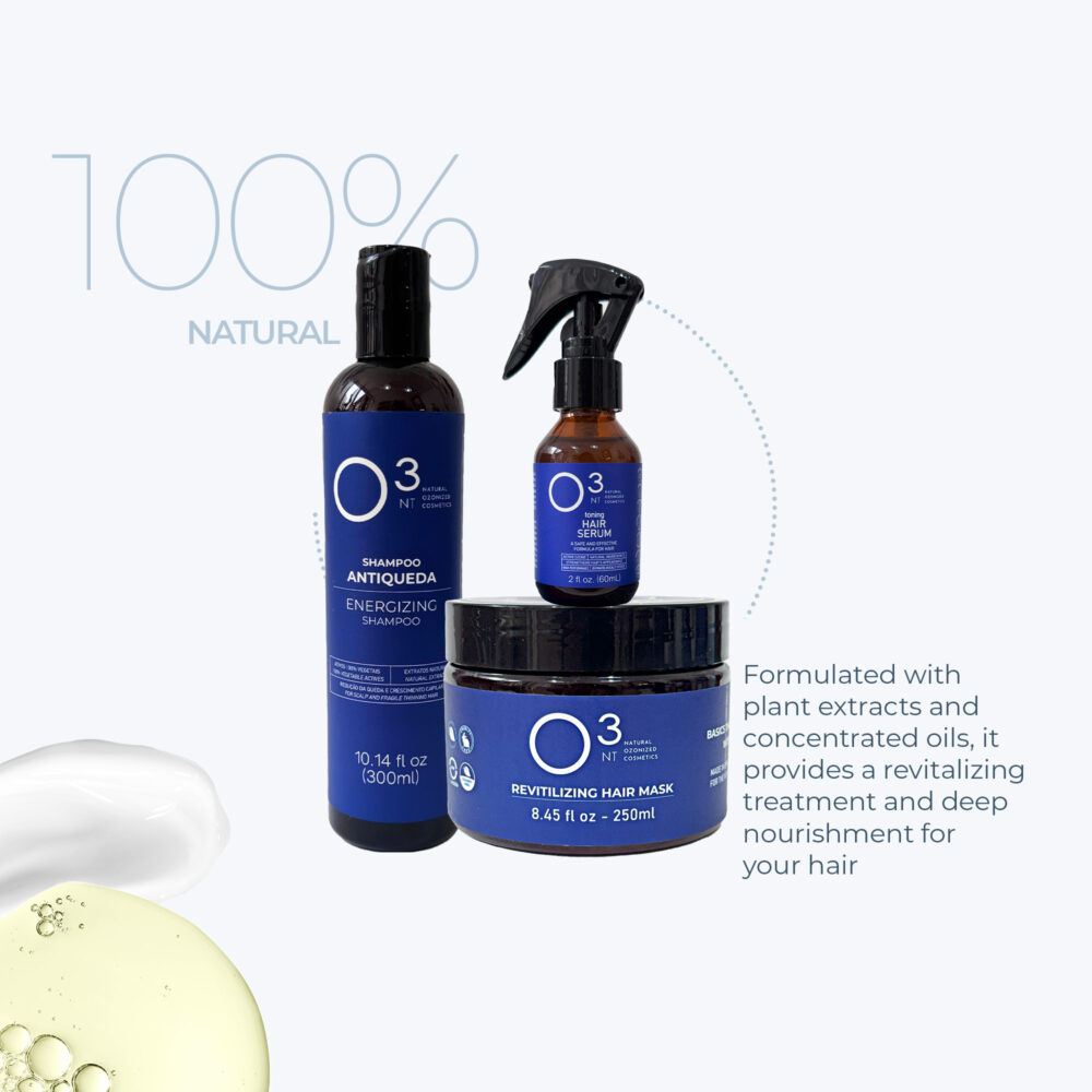 Kit Hair Care O3NT: Toning Hair Serum + Revitalizing Hair Mask + Energizing Shampoo - Image 5